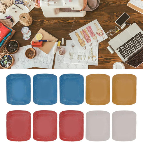Tnfeeon 10PCS Tailors Chalk, Tailor's Fabric Marker Chalk for Sewing, Fabric Marker for Sewing, Sewing Supplies, Sewing Accessories...
