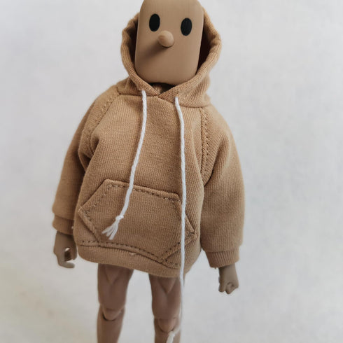 1/12 Scale Strong Man Action Figure Clothes Men's Hoodie Clothing for 1:12 6inch Notoman,NWTOYS Male Action Figure Doll (Yellow)...