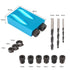15Pcs Pocket Hole Jig, 15 Degree Dowel Drill Joinery Kit Hole Screw Jig with 6/8/10mm Drive Adapter for Woodworking Angle Drilling Holes, Angle Ca...