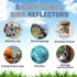 4 Pieces 20 Inches Silver Spiral Bird Reflectors Deterrents for Outside, Hanging Mylar Reflective Wind Spinner Bird Repellent Devices Keep Animals...