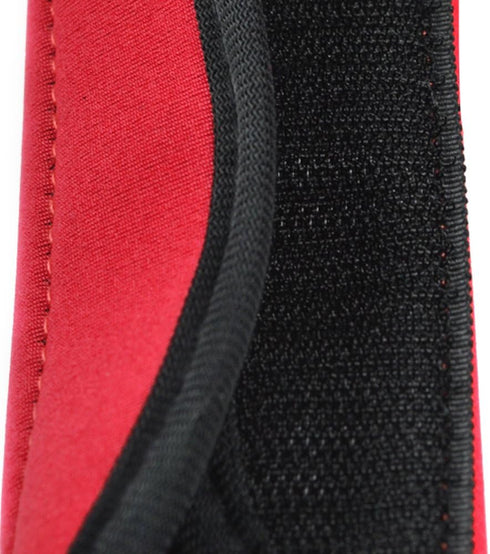 Cosmos Pack of 3 Neoprene Luggage Handle Wrap Handle Grip Luggage Identifier for Travel Bag Luggage Suitcase (Red Color)...