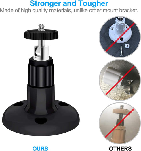 Wall Mount Compatible with Wyze Cam Pan & Wyze Cam V3/Ring Camera, Adjustable Indoor Outdoor Mount for Wyze Cam Pan, Wyze Cam Outdoor, Wyze Cam V3...