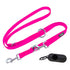 DDOXX Nylon Dog Leash, 3-Way Adjustable, 6.6 ft - for Dogs Large & Small - Double Dog Leash for Two Dogs/Cats/Puppies - Slip Leash/Training Leash ...