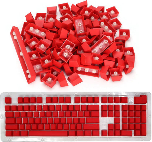 PBT Keycaps, 108 Keys P9 Mechanical Keyboard Key Backlit Key Character Translucent Key DIY Keycaps,for 61/64/87/104/108 Key Mechanical Keyboards(r...
