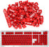 PBT Keycaps, 108 Keys P9 Mechanical Keyboard Key Backlit Key Character Translucent Key DIY Keycaps,for 61/64/87/104/108 Key Mechanical Keyboards(r...