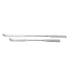 Stainless Steel Double Ended Micro Lab Spatula Sampler, Square & Round Angled End - Chattaway Style (8")...