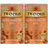 Twinings Gingerbread Joy Holiday Tea, Black Tea Naturally Flavored with Cinnamon and Ginger, Tea Bags Individually Wrapped, 20 Count Ea (Pack of 2...