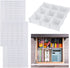 NiHome 8PCS Adjustable Drawer Divider Set, 12.6"x2.75" Flexible Plastic Drawer Organizer Grid for Socks, Underwear, Makeup, Stationary Storage, Ho...