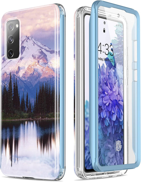 Esdot Compatible with Samsung Galaxy S20 FE Case with Built-in Screen Protector,with Fashionable Designs for Women Girls,Protective Phone Case for...