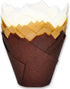 (JUMBO EXTRA LARGE size) Natural+Brown+White Tulip Baking Cups 2-1/4"(Base diameter) x 3-3/4"(Wall height) Greaseproof paper baking cupcake Muffin...