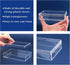 dedoot Clear Acrylic Box with Lids, 4 Pack 4.3x2.7x1 Inch Clear Acrylic Plastic Square Cube Storage Candy Box Containers for Wedding, Party, Treat...
