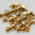 Chenkou Craft 3000PCS 7 Sizes (2.5/3/4/5/6/8/10mm) 1 Box Gold Round Flatback Imitation Half Pearls Bead Loose Beads Gem (Gold Half Ball)...