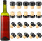 24 Pieces Cork Plugs Stoppers Tasting T-shape Wine Corks with Plastic Top Wooden Wine Bottle Stopper Bottle Plugs Replacement for Beer, Glass Bott...