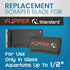FL!PPER Standard Aquarium Algae Remover for Fish Tank Cleaner Replacement Blades, Pack of 2 - Glass Scraper Blades for Cleaning Kits - Water Clean...