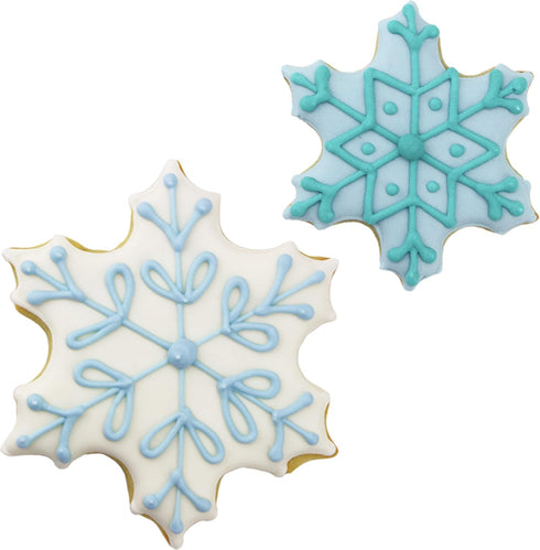 Christmas Snowflake Cookie Cutters 2-Pc Set Made in USA by Ann Clark, 2.5", 3.25"...