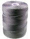 C-LON Bead Cord, Gunmetal - 0.5mm, 92 Yard Spool...