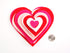 Playfully Ever After 1 to 6 inch Multi-Size Color Pack 24pc Felt Hearts (Red/Pink/LightPink/White)...