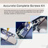 for iPhone 8 Plus Complete Full Screw Sets Replacement 8Plus with Bottom Pentalobe Screws Inner Part Kit Repair with Four Screwdrivers for A1864 A...