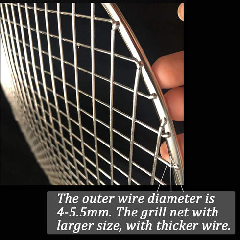Wire Steaming Cooling and Baking Barbecue Rack Dia 8.9" Stainless Steel Cross Wire for Air Fryer Instant Pot Pressure Cooker Canning Dutch Oven (2...