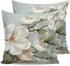 Waterproof Pillow Covers for Couch Throw Pillow Cases Set of 2, Farmhouse White Magnolia Flower Decorative Cushion Pillow Covers 18x18In,Indoor Ou...