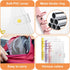 3 Pack A6 Soft PVC 6-Ring Binder Cover Clear Budget Binder Clear A6 6-Hole Planner Binder Cover Yellow Purple Pink Round Ring Binder Cover for Ref...