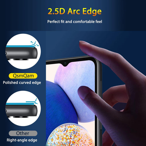 3 Pack Screen Protector for Samsung Galaxy A14 5G + 3 Pack Camera Lens Protector, Ultra HD Tempered Glass, 9H Hardness, Anti Scratch, Easy Install...