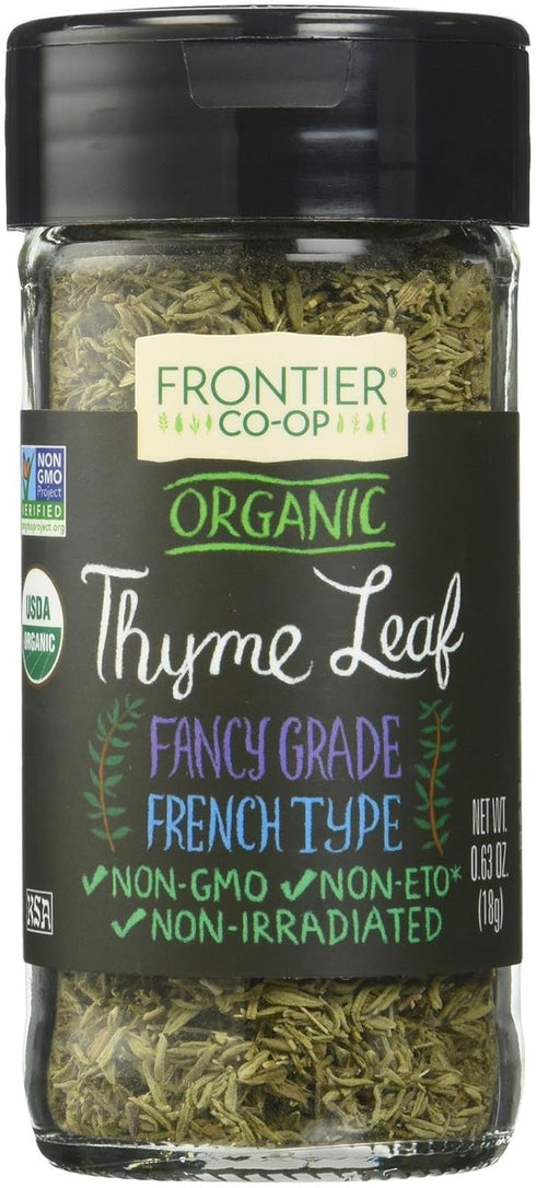 Frontier Organic Thyme Leaf Spice - Flakes - 0.8 Ounces...
