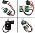 DC Motor Speed Controller PWM 1203BB 6V12V24V 3A 80W speed adjustable reversible pulse forward and reverse control switch button (2PCS)...