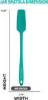 Silicone Jar Spatula | 600F Heat Resistant Non-Stick Rubber Scraper | Perfect for Jars, Smoothies, Blenders | One Piece Utensils | Durable Kitchen...