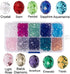 Wholesale Briolette Crystal Glass 500pcs 6mm Beads Finding Spacer Beads Faceted with Container Box Beads for Making Jewelry 10 Colors (6mm)...