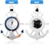Sea Theme Nautical Anchor Steering Wheel Fishing Net Wall Clock Suit for Hanging Decoration Ornament Shelf Stand Wall Mounted...