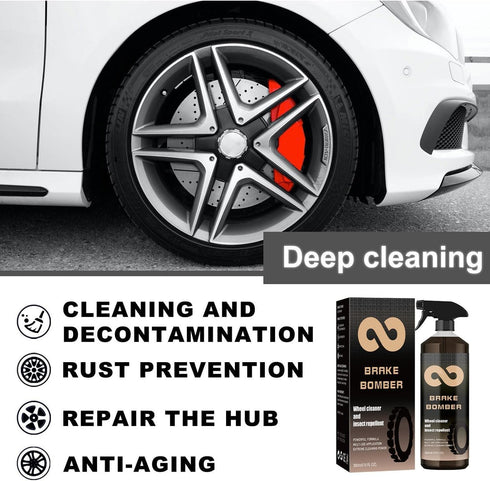 ?????????? Brake Bomber Wheel Cleaner Powerful Wheel Cleaner,Bronze Bomber Non-acid Wheel Cleaner Spray,Perfect for Cleaning Wheels and Tires,on A...