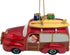 Wowser Beach Cruisin' Santa Christmas Ornament, Festive Holiday Beach Décor, 3 1/2 Inches...