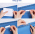 File Folder Tabs, 100+200 Sets Hanging File Folder Tabs with Inserts for Hanging Folders, 2 Inch Clear Plastic Hanging File Tabs for Quick Identif...