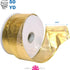 Morex Ribbon 7417.40/50 Morex Gleam 2.5" X 50 YD Wired Ribbon for Gift Wrapping, Gold, Flower Bouquet Ribbons for Crafts, Valentines, Baby Showers...
