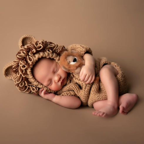 M&G House Newborn Photography Outfits Baby Crochet Knitted Photoshoot Props Animal Costume Set...