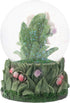 Elanze Designs Bell Flower Fairy Friends 100MM Sturdy Wind Up Musical Glitter Water Snow Globe Tabletop Dresser Nightstand Figurine Decoration Pla...
