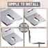 Dunzy 36 Pcs 1x1 Inch Heavy Duty Wood Table Top Expansion Bracket Steel Z Clips Fastener Connector Table Top Fasteners Woodworking Fasteners Hardw...