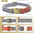 QRDA Dog Collar and Leash Set Silver Gray Adjustable Durable Nylon Pet Collars with Leashes Tactical Dog Leash Breakaway Dog Collar for Small/Medi...