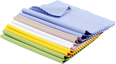 10pcs Microfiber Cleaning Polishing Cloths for LCD Screen of Electronic Devices and Glasses Optics etc in Retail Packaging...