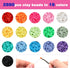 QUEFE 3800pcs Clay Beads for Jewelry Making Kit with 156 Letter Beads Flat Polymer Heishi Beads DIY Arts and Crafts Kit 6mm 16 Colors...