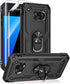Androgate for Samsung Galaxy S7 Case with HD Screen Protectors, Military-Grade Metal Ring Holder Kickstand 15ft Drop Tested Shockproof Cover Case ...