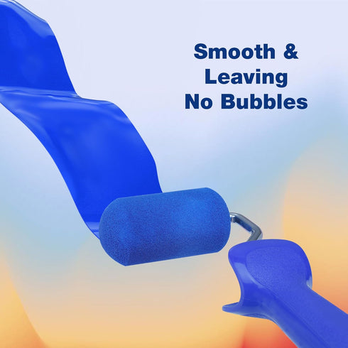 WORKPRO Small Paint Roller 2.5 inch 12-Pack, Mini Foam Paint Roller Covers for Small Touch-Up, Art Crafts, Furniture, Cabinets, High-Density Spong...