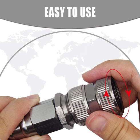 Garden Hose Adapter, Easy to Use, 2 Pack No Lead Metal 3/4 Inch Female to Female Connectors Fittings with 2 Extra Silicone Washers...