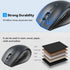 TECKNET Bluetooth Mouse, 4800 DPI Wireless Mouse, 2-Year Battery 6 Adjustable DPI, 6 Buttons Compatible with Laptop/Windows/Computer - Grey...