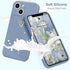 for iPhone 13 Case Cute Slim Shockproof Phone Case with Wireless Charging Support and Protection, Blue Grey......