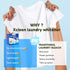 Laundry Whitener Sheets 60 count, Chlorine Free, Fragrance Free Bleach for White Clothes, Safe for Use in All Washing Machines...