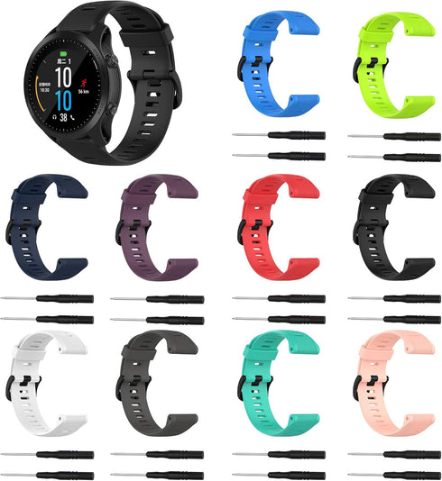 Band for Garmin Forerunner 945, Soft Silicone Replacement Watch Band Strap for Garmin Forerunner 935 Smart Watch (No Tracker)...