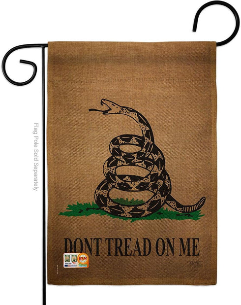 Breeze Decor Gadsden Garden Flag - Patriotic Historic July Memorial Veteran Independence United State American - House Decoration Banner Small Yar...