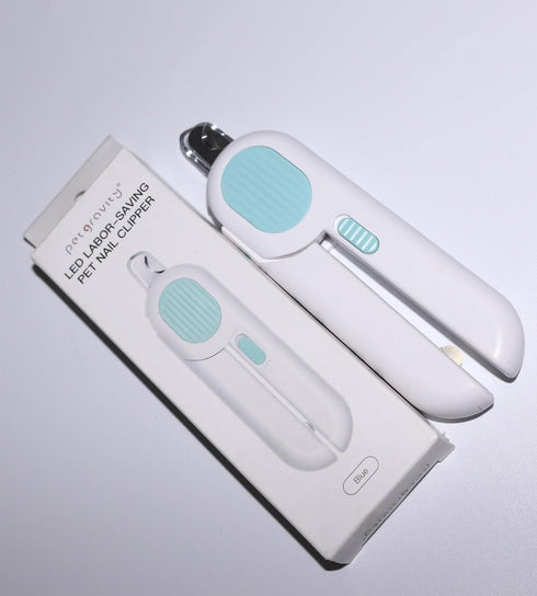 Safety Sensor Cat Dog Nail Clippers Trimmer Pet Nail Clippers with LED Light for Pet Claw Care Avoid Overcutting Free Nail File Razor Sharp Blade ...
